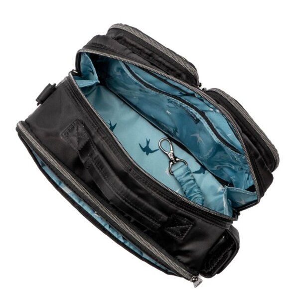 LUG Rider Crossbody Bag - Black with Rainbow Stitch - Picture 3 of 10